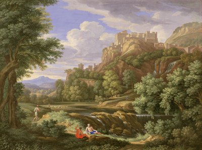 Klassische Landschaft, 1717 von Bernard Lens